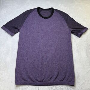 XOSKIN Womens Short‎ Sleeve  Purple Compression Shirt Form Fit Base Layer Size L